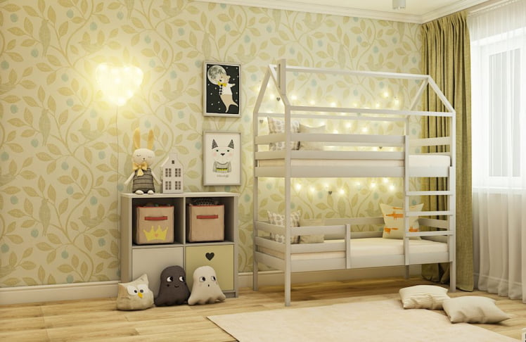 Кровать-домик RooRoom кд-77С Серый_0