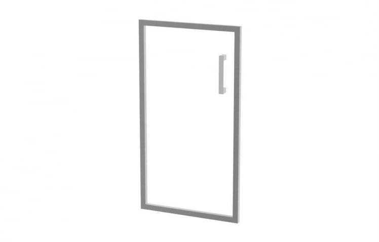 Дверь стекло в алюминии В-512 L матовое_0