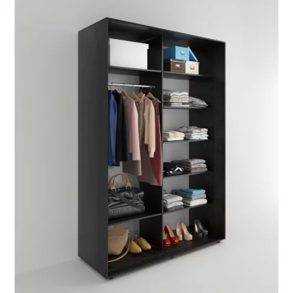 Шкаф-купе 2-х дверный Акцент-Сим Д 1200х600 Венге_1