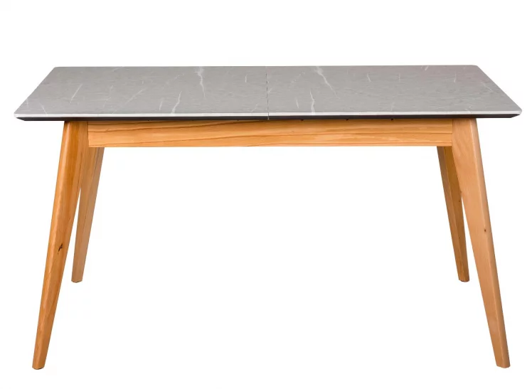 Стол раскладной Лунд 120-160 БУК-Мрамор Бьянко_3