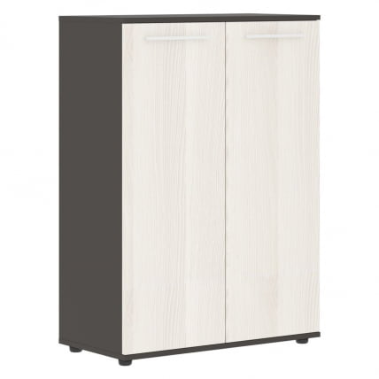 Шкаф с глухими средними дверьми ЕДИС ЕМCС 85.1 Ясень Траун Белый Мокко / EDIS EMCS_0