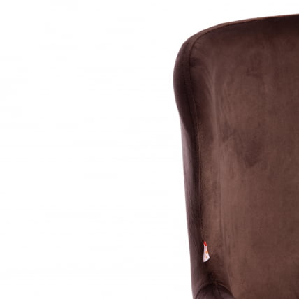 Кресло BOEING ( mod. 9120) металл/вельвет, 42x58x84.5x47см, коричневый (HLR19)/черный_8