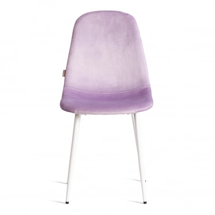 Стул BREEZE (mod. JSC-58) Велюр/металл , 44 х 53 х 86 см, Lavender (лавандовый) HLR26 / белый_4