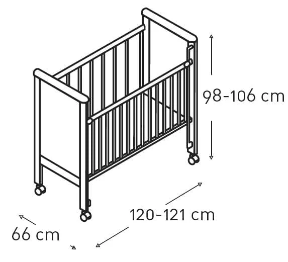 Кровать Micuna Copito 120x60 White_2