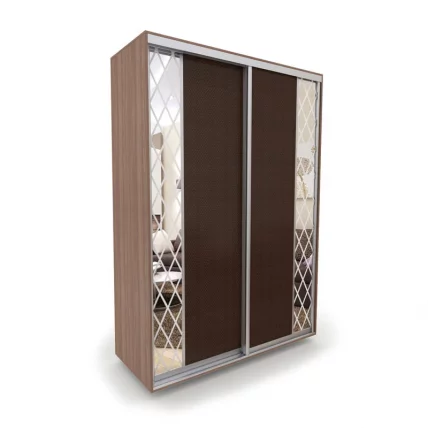 Шкаф-купе 2-х дверный Акцент-Вера КР 1200х600  Ясень шимо тёмный_0