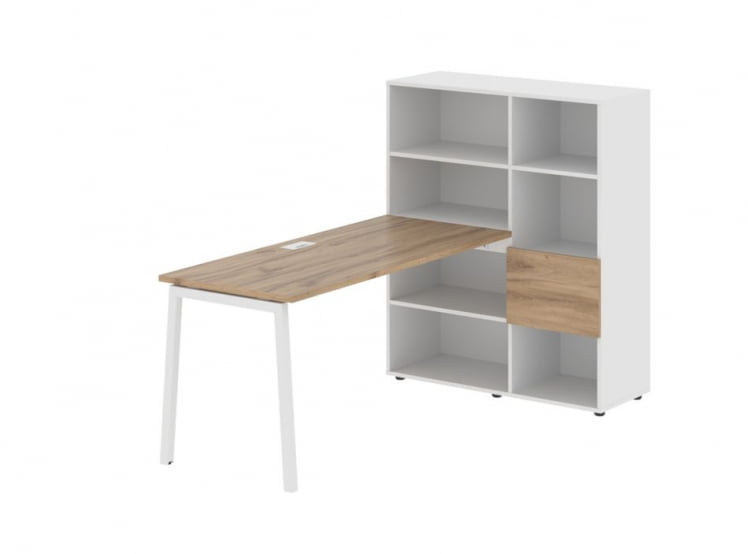 Рабочая станция EDIS ELRST 1115 Дуб Денвер светлый Белый Белый_0