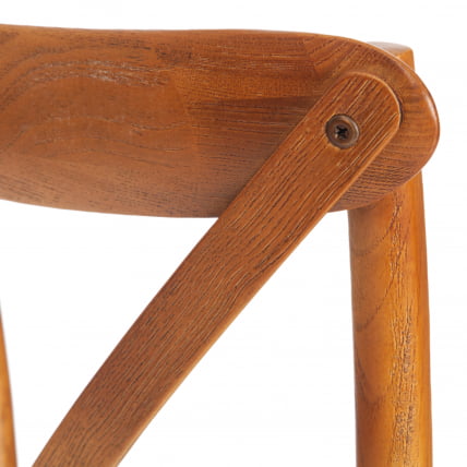 Стул CРОСС БАР (мод.CЕ6002) дерево береза, 49.5*52.5*117, Груша (№3) / CROSS BAR (mod.CE6002)_8