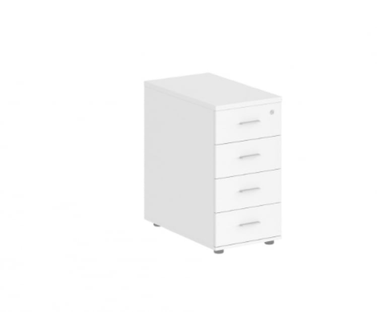 Тумба приставная с 4 ящиками Sigma SG.522.WH.WH Белый_0