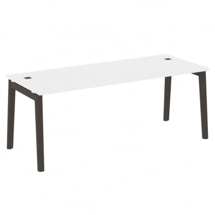 Стол рабочий руководителя ONIX WOOD OW.SRR-6.8 Белый Бриллиант/Темный_0