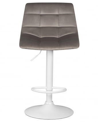 Стул барный DOBRIN TAILOR WHITE (серый велюр (MJ9-75)) 2 шт_6