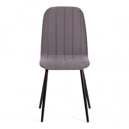 Стул ARC ARC Велюр/металл , 46 х 52 х 88 см, темно-серый/черный_4