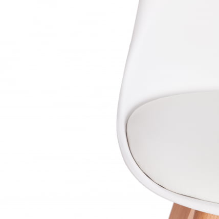 Стул TULIP (mod. 73) / 1 шт. в упаковке дерево/пластик/ПУ, 48.5*52.5*83cм, белый_8