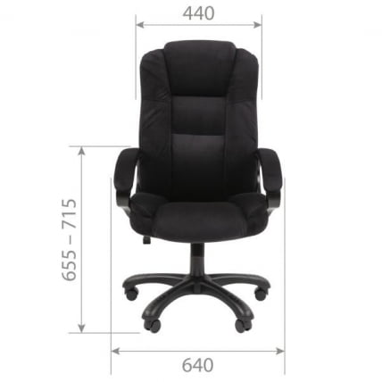 Кресло офисное CHAIRMAN HOME 600 велюр Серый_4