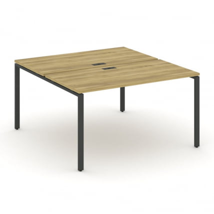 Рабочая станция двухсторонняя на 2 места CONCEPT CN.DRS-004 Дуб Винченцо Антрацит_0