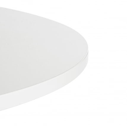 Стол URANUS ЛДСП/металл, 90x90x77 см, Белый/Черный_2