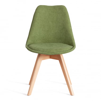 Стул TULIP SOFT (mod. 053V) дерево/пластик/ткань, 49,5 x 54,5 x 84 см, Зеленый (Green) LY1701-7_4