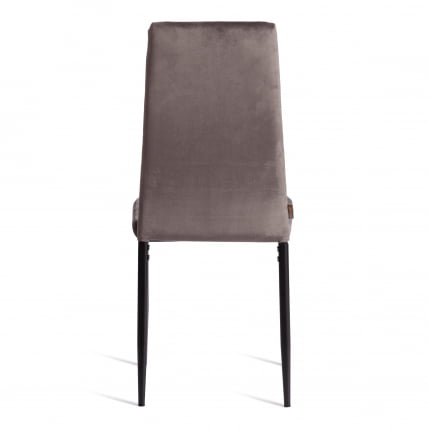 Стул Easy (mod. JSC02-1) металл, флок, 41 х 52 х 96 см, Dark grey (темно-серый) HLR24 / черный_3