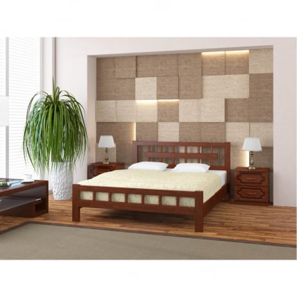 Кровать из массива Натали-5 200х90 Слоновая кость_1