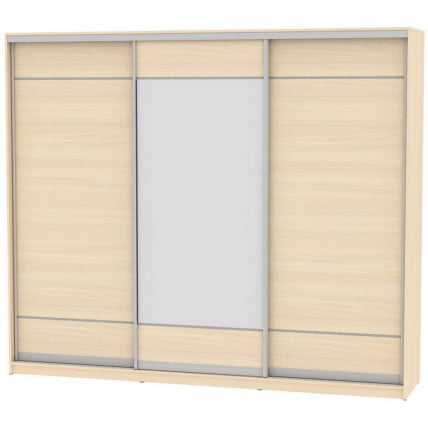 Шкаф-купе B-220х270х60-1(ДМ-D7D8D7)_0