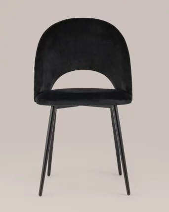 Стул Меган велюр Черный_7