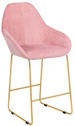 Стул полубарный Kent Розов/Линк Золото_0