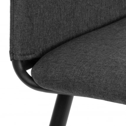 Стул обеденный La Rousse NEW, ткань рогожка, темно-серый, F68, 45x55x93 см_5