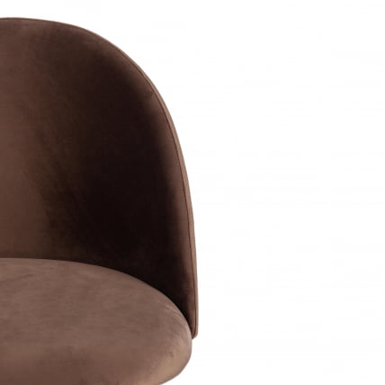 Стул MONRO (mod. 710) ткань/металл, 56х51х80 см, высота до сиденья 47 см, коричневый barkhat 12/черный_5