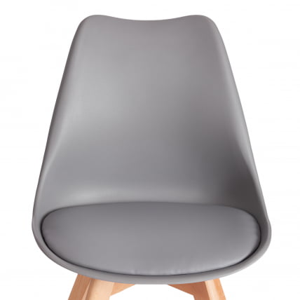 Стул TULIP (mod. 73-1) дерево/пластик/экокожа, 47,5x55x80 см, серый_5