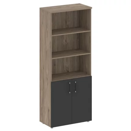 Шкаф высокий широкий SHIFT SK.ST-1.1 Тиквуд Темный/Антрацит_0