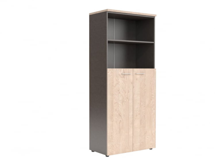 Шкаф для документов с глухими средними дверками XHC 85.6 Бук Тиара/Рено_0