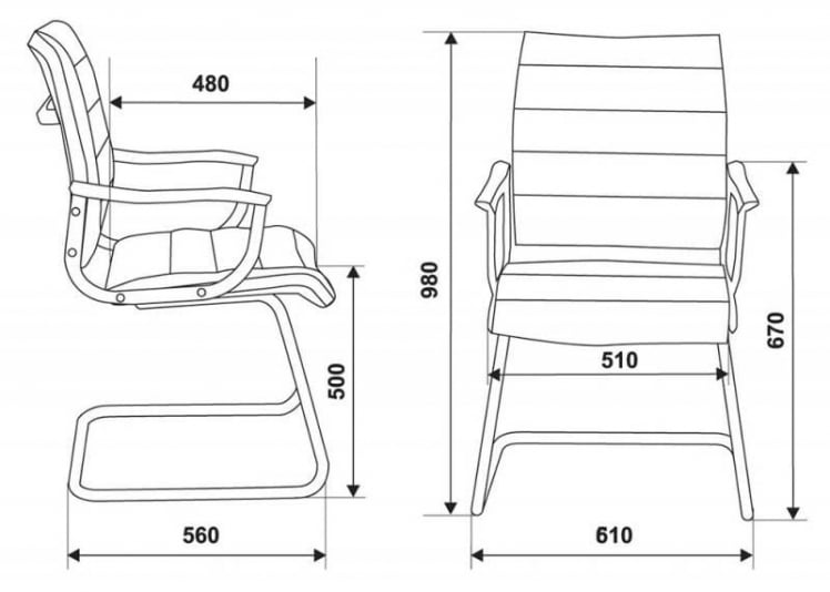 Кресло посетителя Бюрократ CH-994AV/Ivory (Б)_2