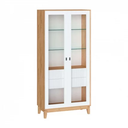 Шкаф двухстворчатый Бари ЛД 698.030.000 Дуб Золотой Белый_0