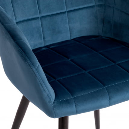 Кресло BEATA (mod. 8266) металл/ткань, 56х60х82 см, синий (G062-48)/черный_6