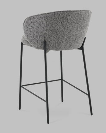 Стул полубарный Тисдейл букле темно-серый_5