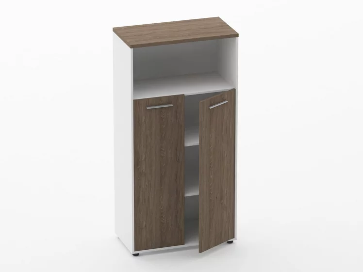 Шкаф 3 широкий закрытый с нишей Deka 10.16.131 Дуб Верцаска/Белый_1