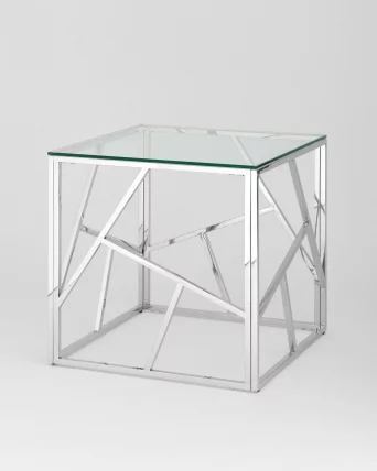 Журнальный столик АРТ ДЕКО 55x55 Серебро_1