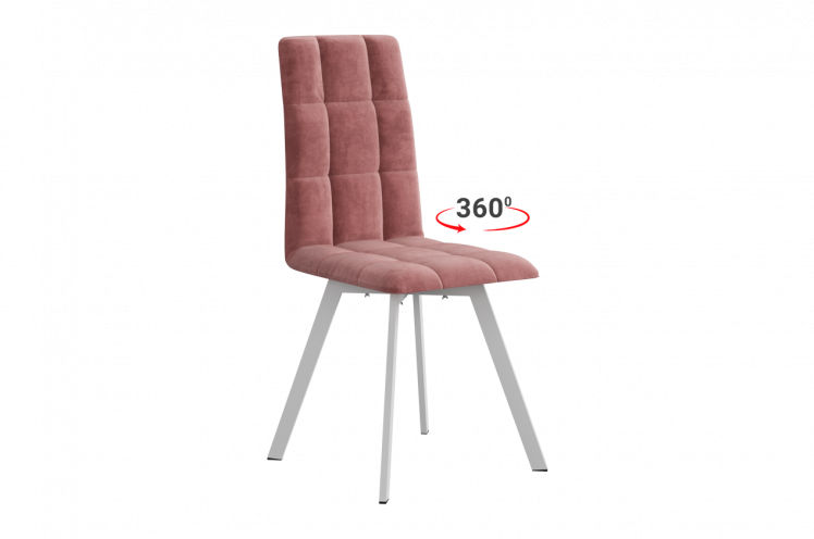 Стул Турин 2 Т2П (вереск (велюр)/белый)_0