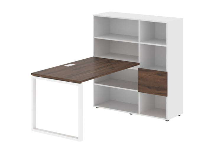 Рабочая станция EDIS EQRST 1213 Дуб Денвер темный Белый Белый_0