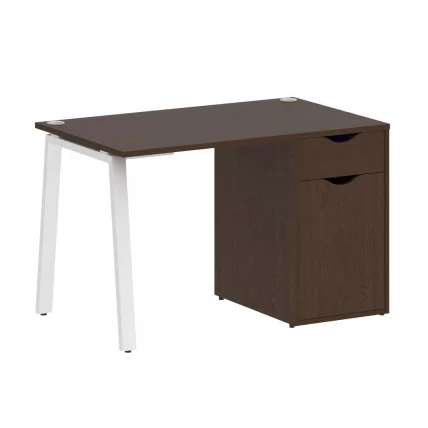 Стол письменный HOME OFFICE VR.SP-3-118.1.A Венге Цаво/Белый металл_0