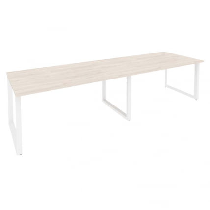 Стол переговорный (2 столешницы) ONIX O.MO-PRG-2.4 Денвер Светлый/Белый_0
