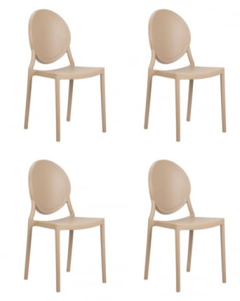 Стул обеденный ДОБРИН АЛБЕРТ (цвет бежевый) 4 шт / DOBRIN ALBERT_0
