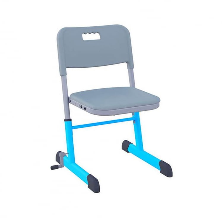 Стул ученический НОМАД В регулируемый по высоте (рост 4-6) Голубой/Серый / NOMAD V_0