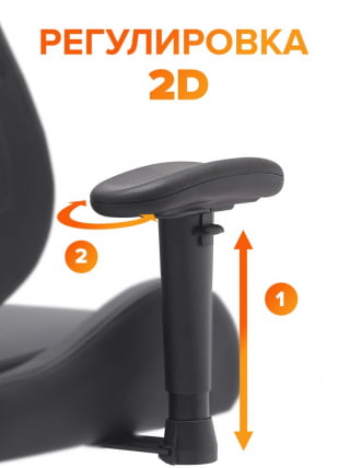 Кресло геймерское Everprof Panther Ткань Оранжевый_14