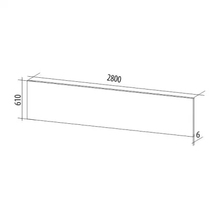 Стеновая панель высокоглянцевая СП-17 Графит_2