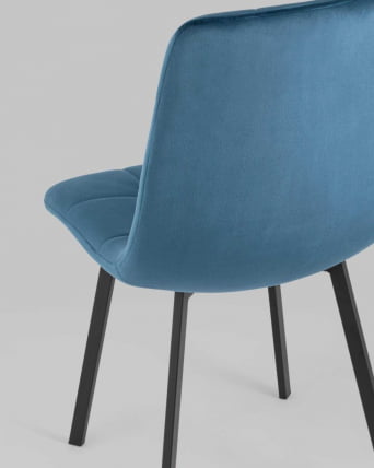 Стул Чиллй велюр Сине-зеленый / Chilly_5