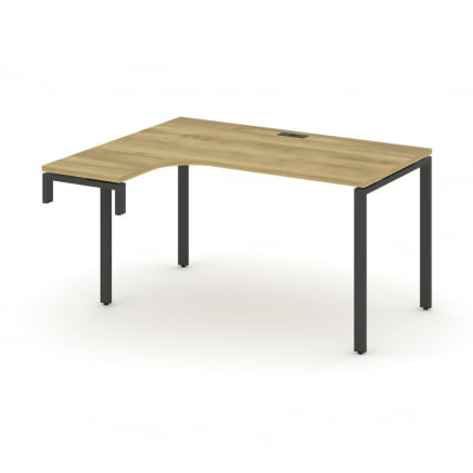 Стол-надставка на опорную тумбу (левый) CONCEPT CN.OSAN-001(L) Дуб Винченцо Антрацит_0