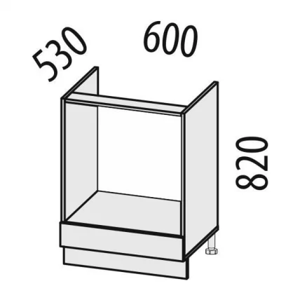 Стол кухонный под встраиваемую технику с выдвижным ящиком Оливия 72.57_1