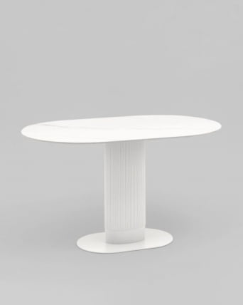 Стол обеденный Mystery 130х80 см белый керамика_7