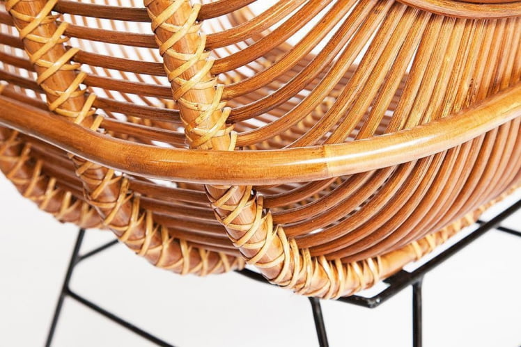 Кресло Secret De Maison Pitaya (mod. 01 5089 SP KD/1-1) натуральный ротанг/металл, 80х66х64см, светлый мед/черный_7