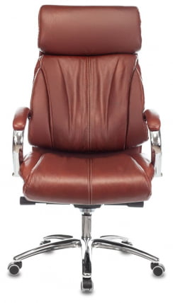 Кресло руководителя Бюрократ T-9904NSL светло-коричневый Leather Eichel_1